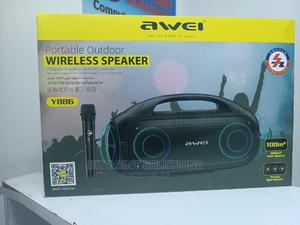 Portable Outdoor Wireless Speaker, Wireless Mic Awei Y886 - thumbnail 2