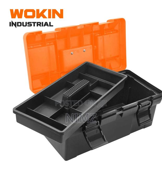 Wokin 900017 Heavy Duty Empty Plastic Tool Box - main view