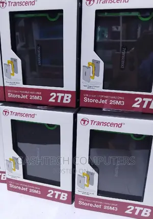 Transcend 2tb Storejet 25m3 Anti-Shock External Hard Drive