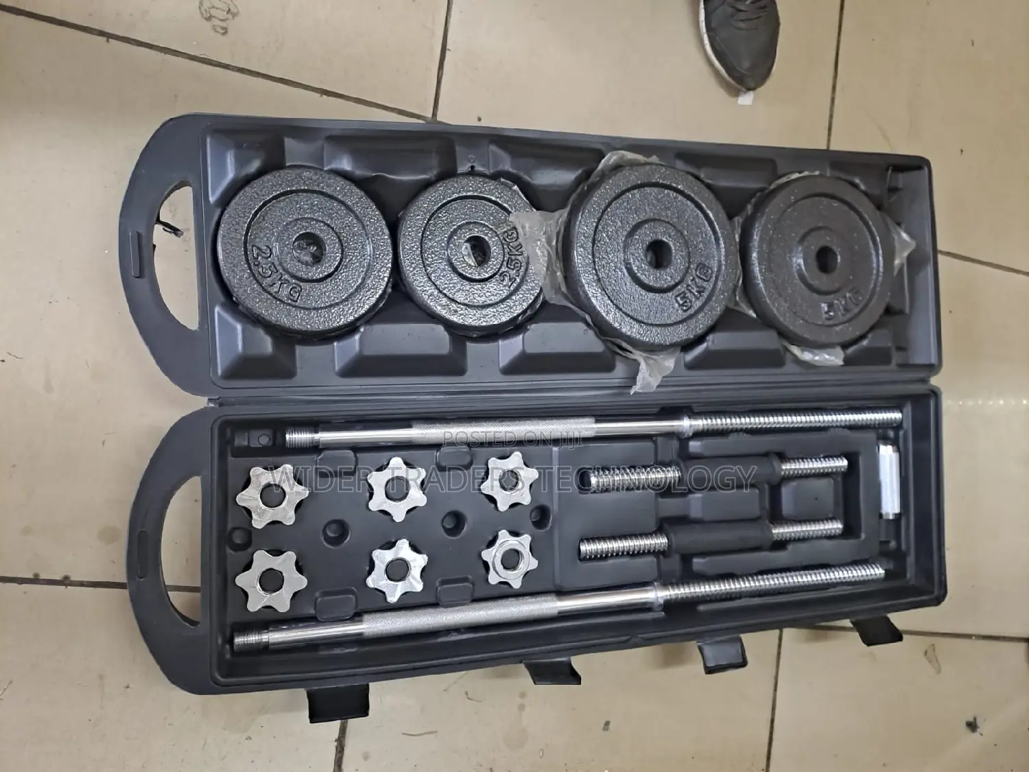 Adjustable Fitness 50 Kg Cast Iron Barbell