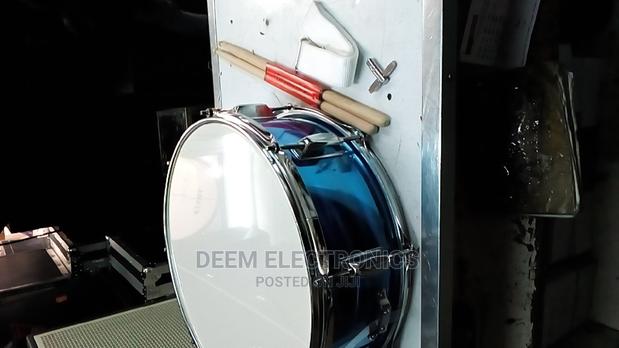 Snare Marching Drum Blue With Sticks and Strap