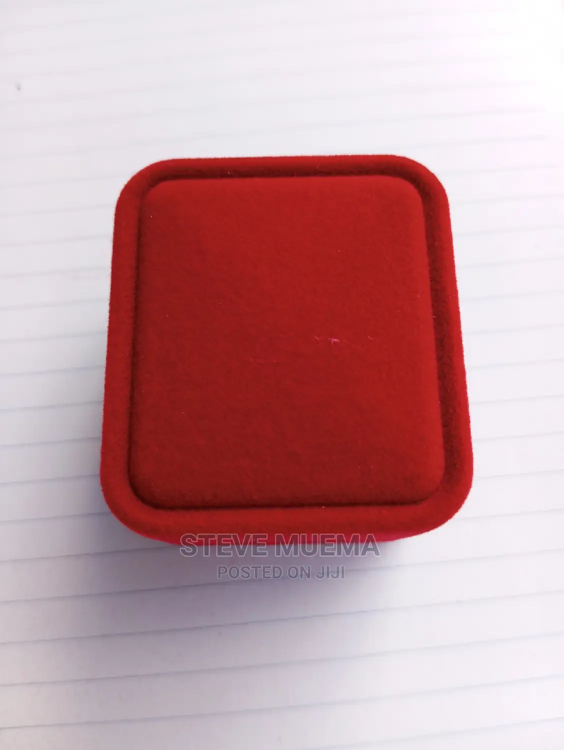 Luxury Velvet Ring Case.