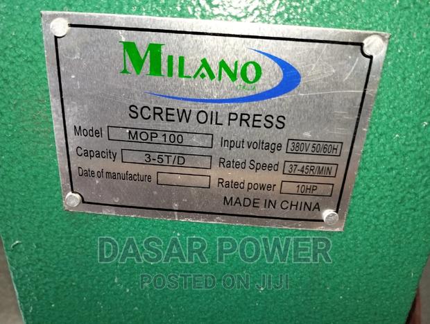 Oil Press Machine Complete With Frame, Motor Starter. - thumbnail 5