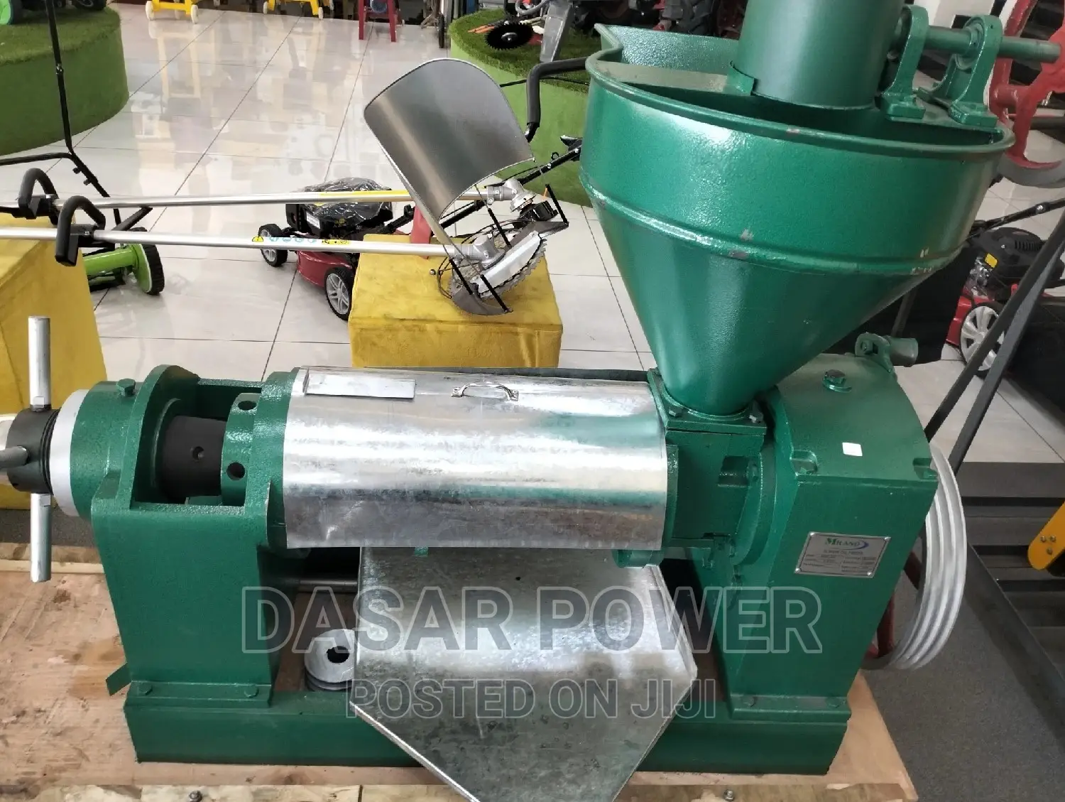 Oil Press Machine Complete With Frame, Motor Starter.