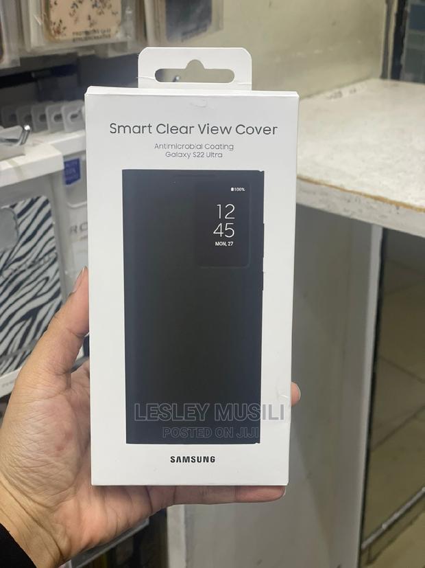 Smart Clear View Cover for Galaxy S22 Ultra