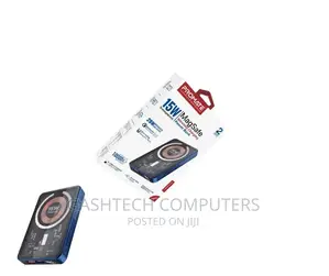 Navy Blue10000mah Magneoc Wireless Charging Powerbankpromate