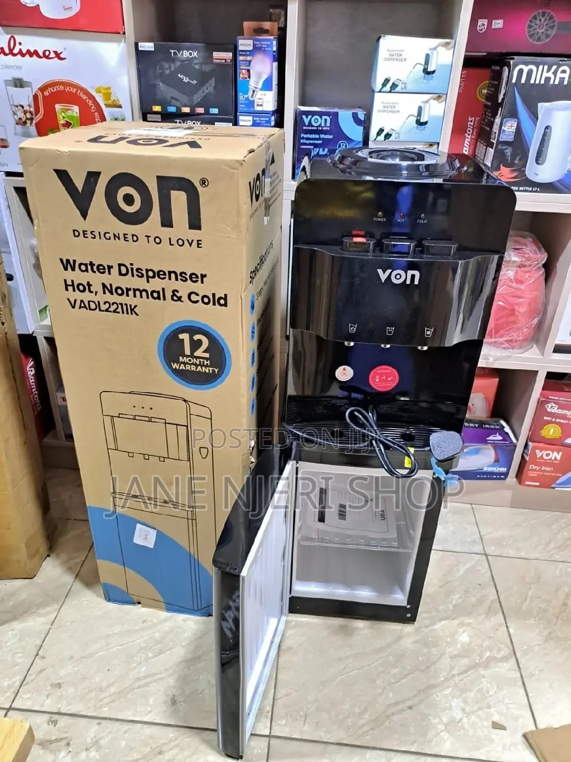 Von Water Dispenser Hot and Cold