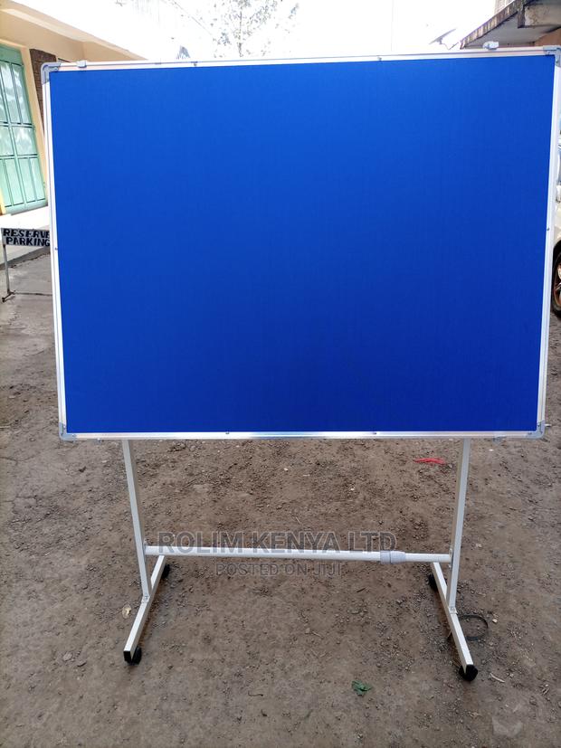 Notice Board With Wheeled Stand 4ft X 4ft -Double Sided - main view