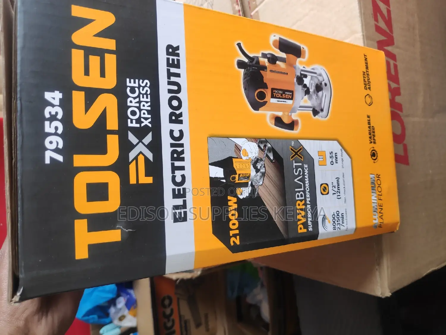 Tolsen Electric Router 2100W Variable Speed Plunge Wood BEST