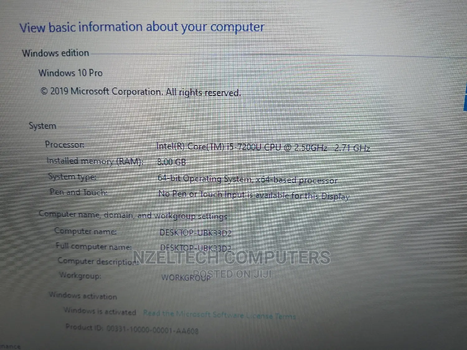 Laptop HP 348 G4 8GB Intel Core I5 HDD 500GB