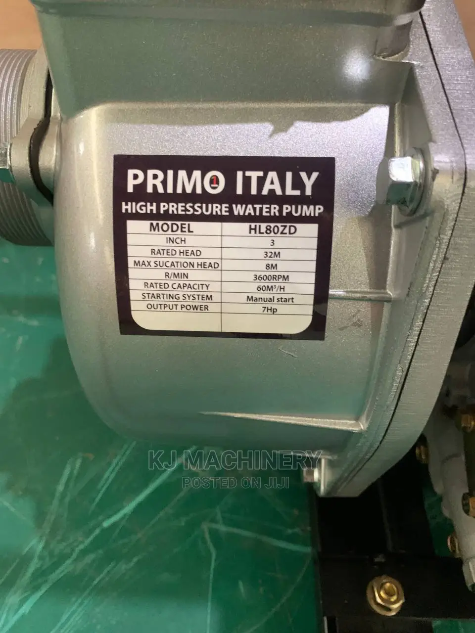 High Pressure Water Pump-7hp-Primo Italy-Hl80zd