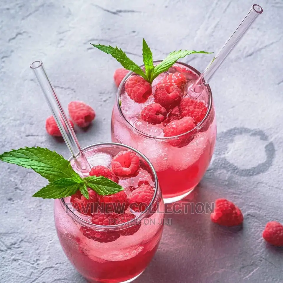 4 PCS Reusable Glass Straws