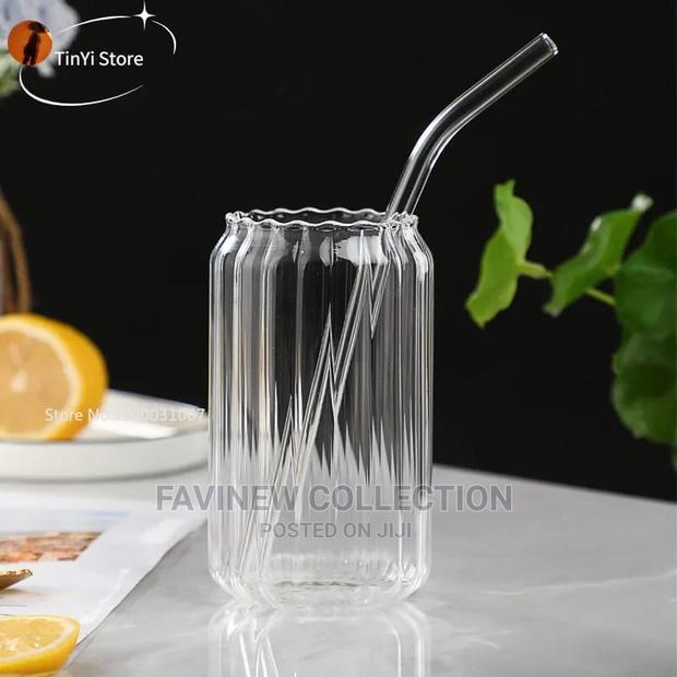 4 PCS Reusable Glass Straws - thumbnail 3