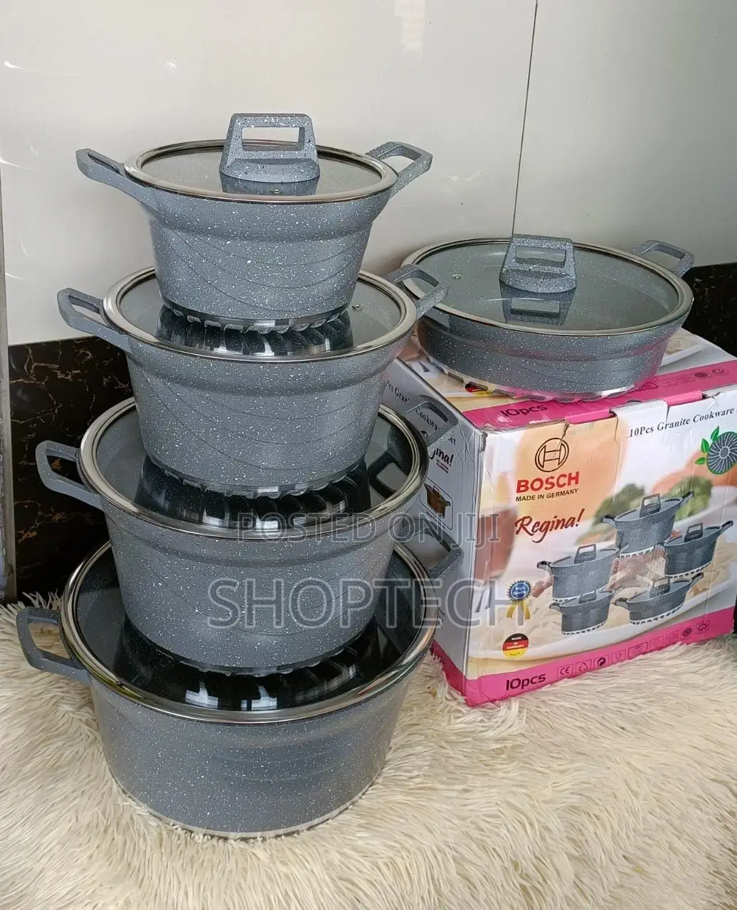 10pcs Bosch Granite Cookware Set