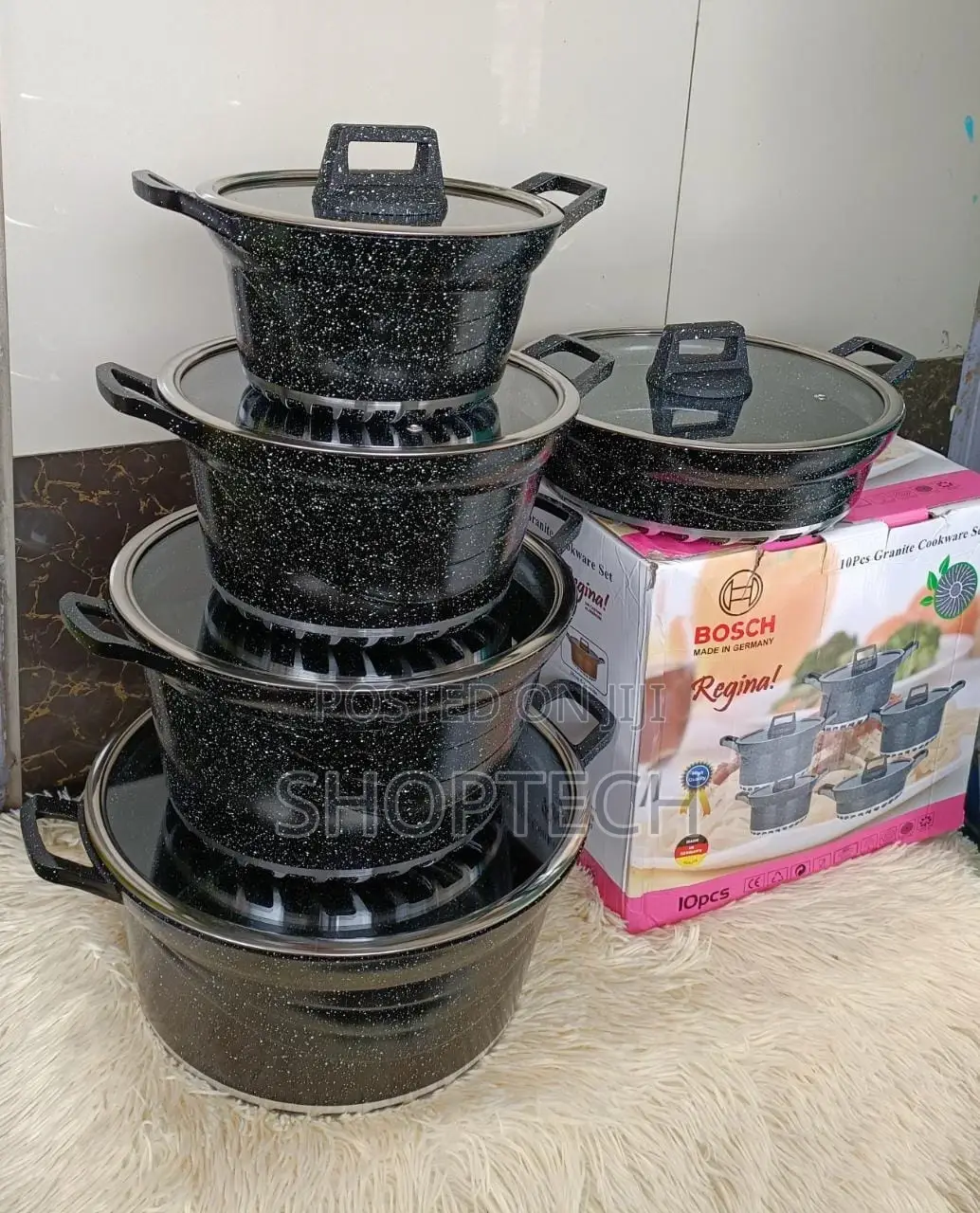 10pcs Bosch Granite Cookware Set