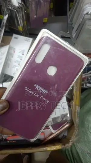 Samsung A207 Galaxy A20s, (Purple, Original Soft Case, Sili