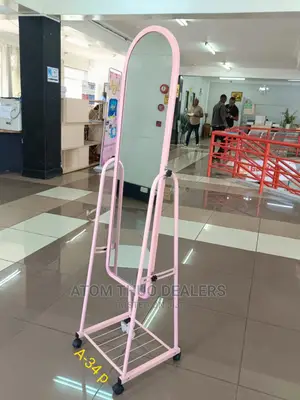 Dressing Mirror With Wheel and Shoe Rack., 