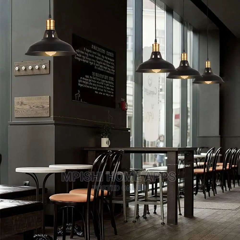 Metal Pendant Light Black