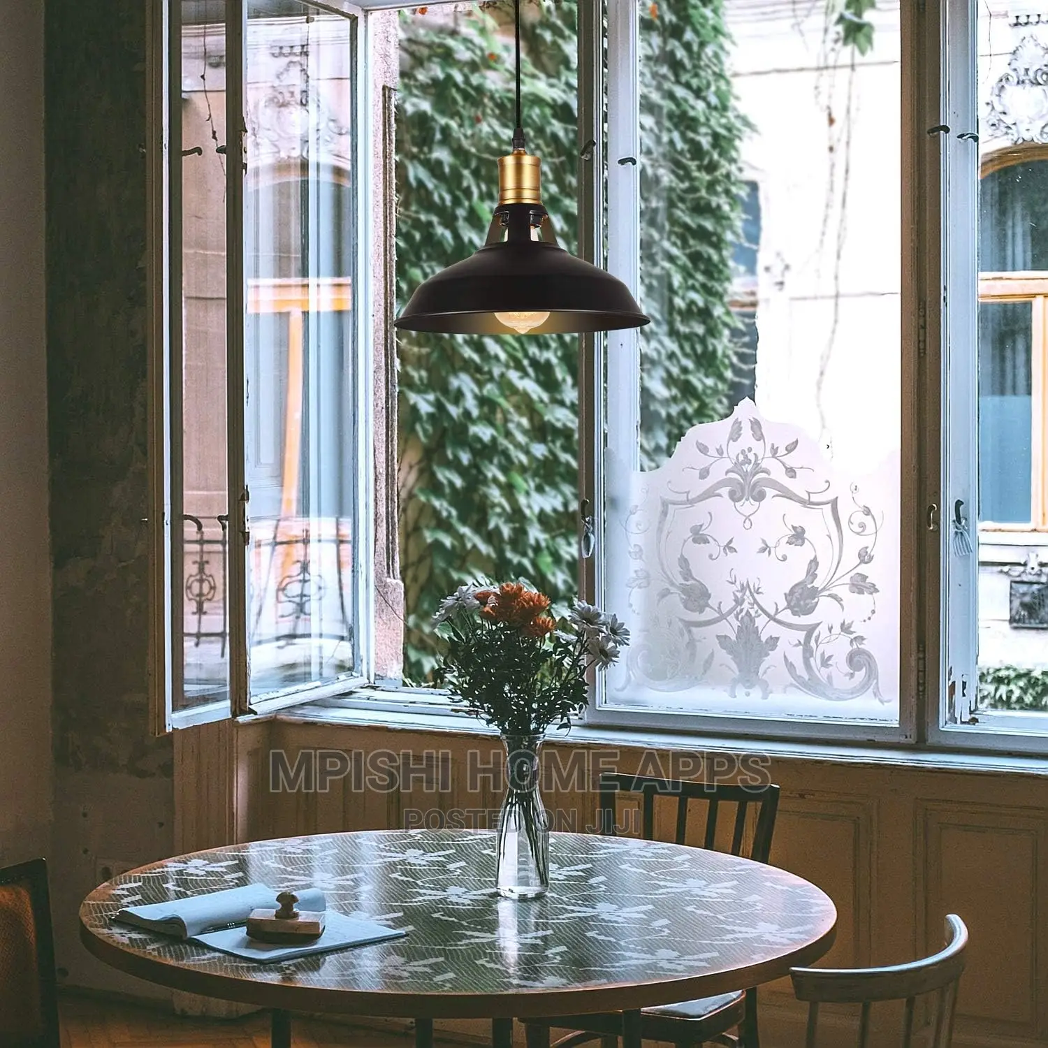 Metal Pendant Light Black