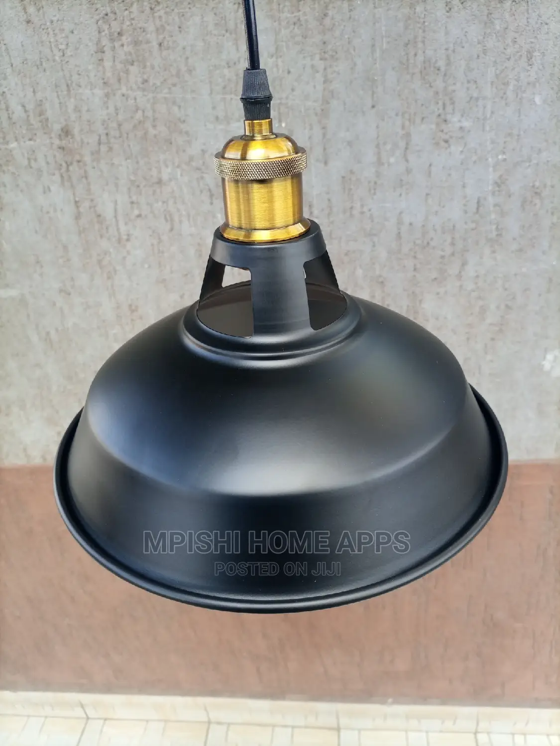 Metal Pendant Light Black