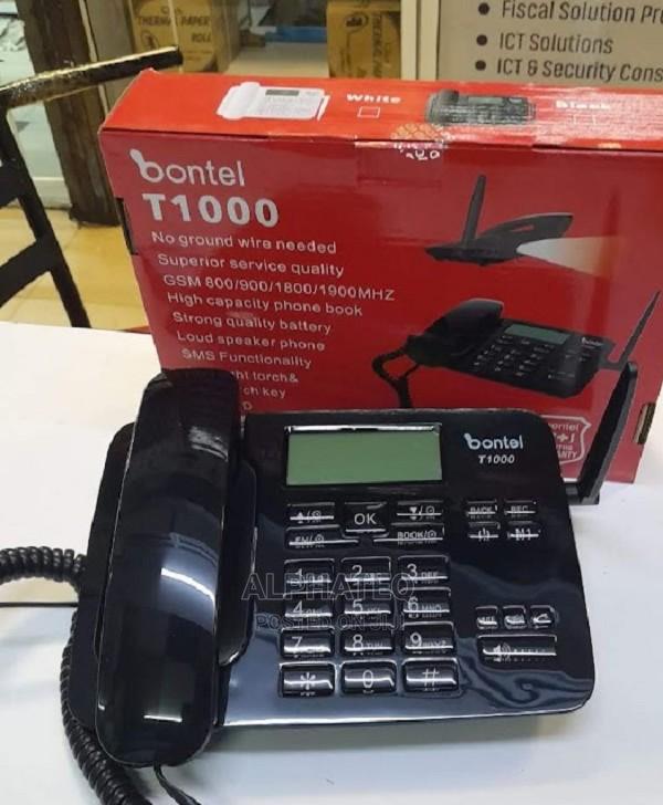 New Black Bontel T1000 GSM Landline Wireless Desktop Phone