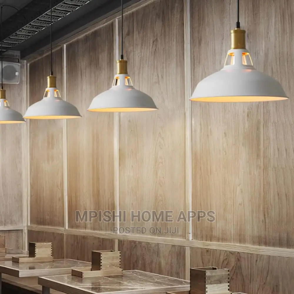 Vintage White Pendant Light