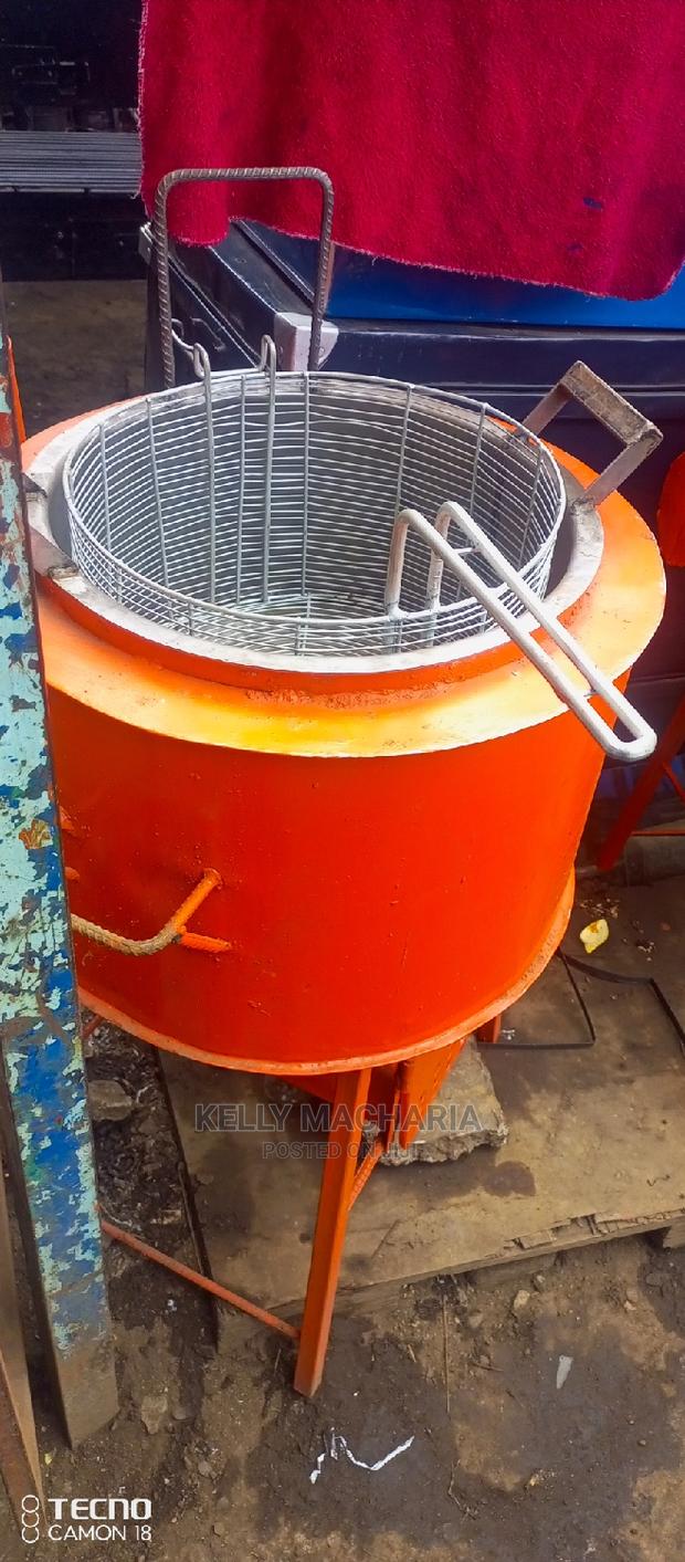 Charcoal Firewood Chips Fryers - main view