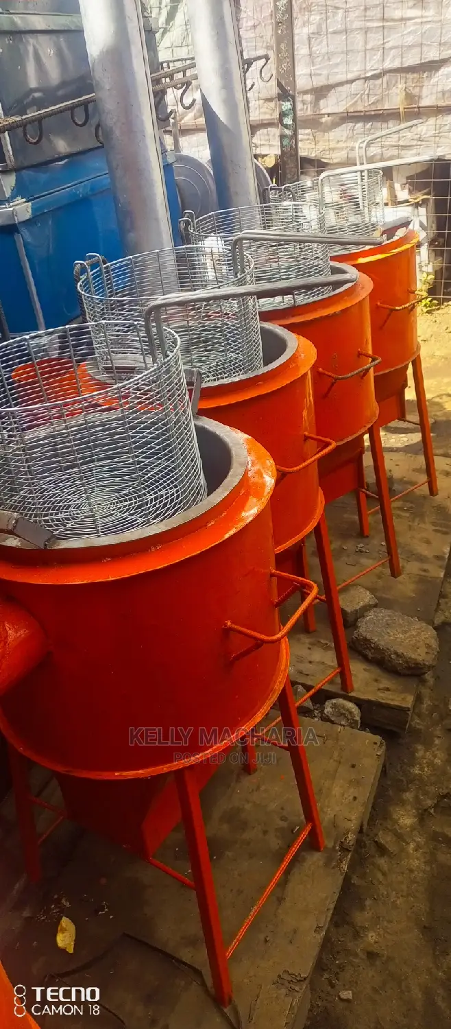 Charcoal Firewood Chips Fryers