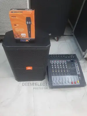BNK B3 Mic With Mixer 6channel and Speaker JBL 12inch