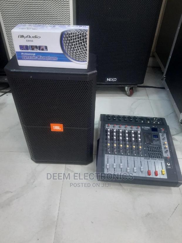 JBL 12inch Speaker With 6channel Powered Mixer Microphone