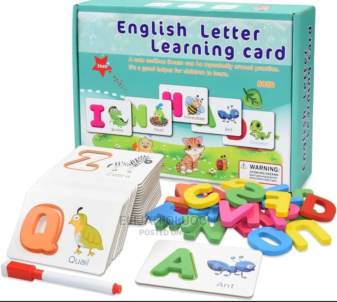 English Letter Learning Cards