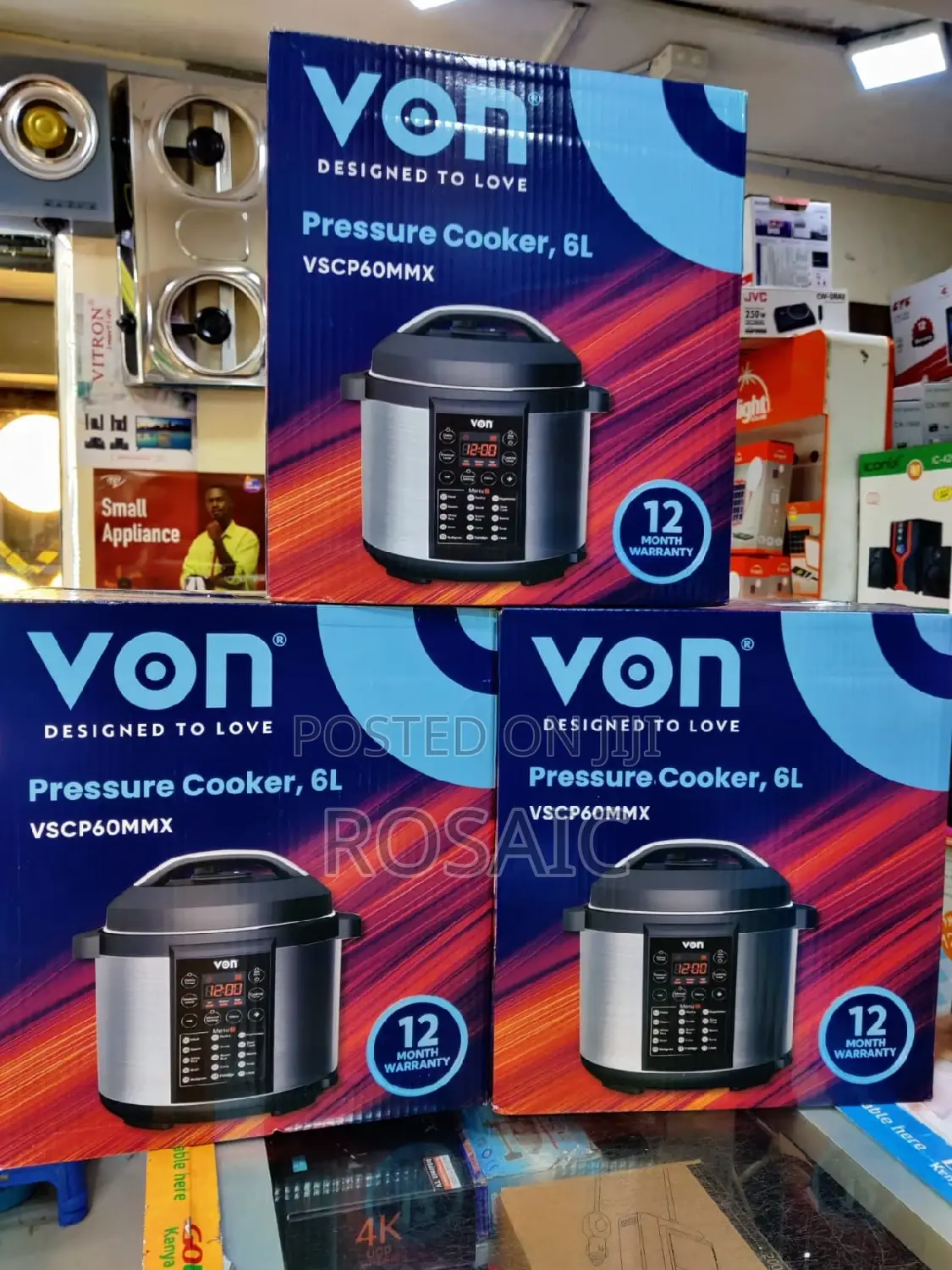 Von 6litres Electric Pressure Cooker