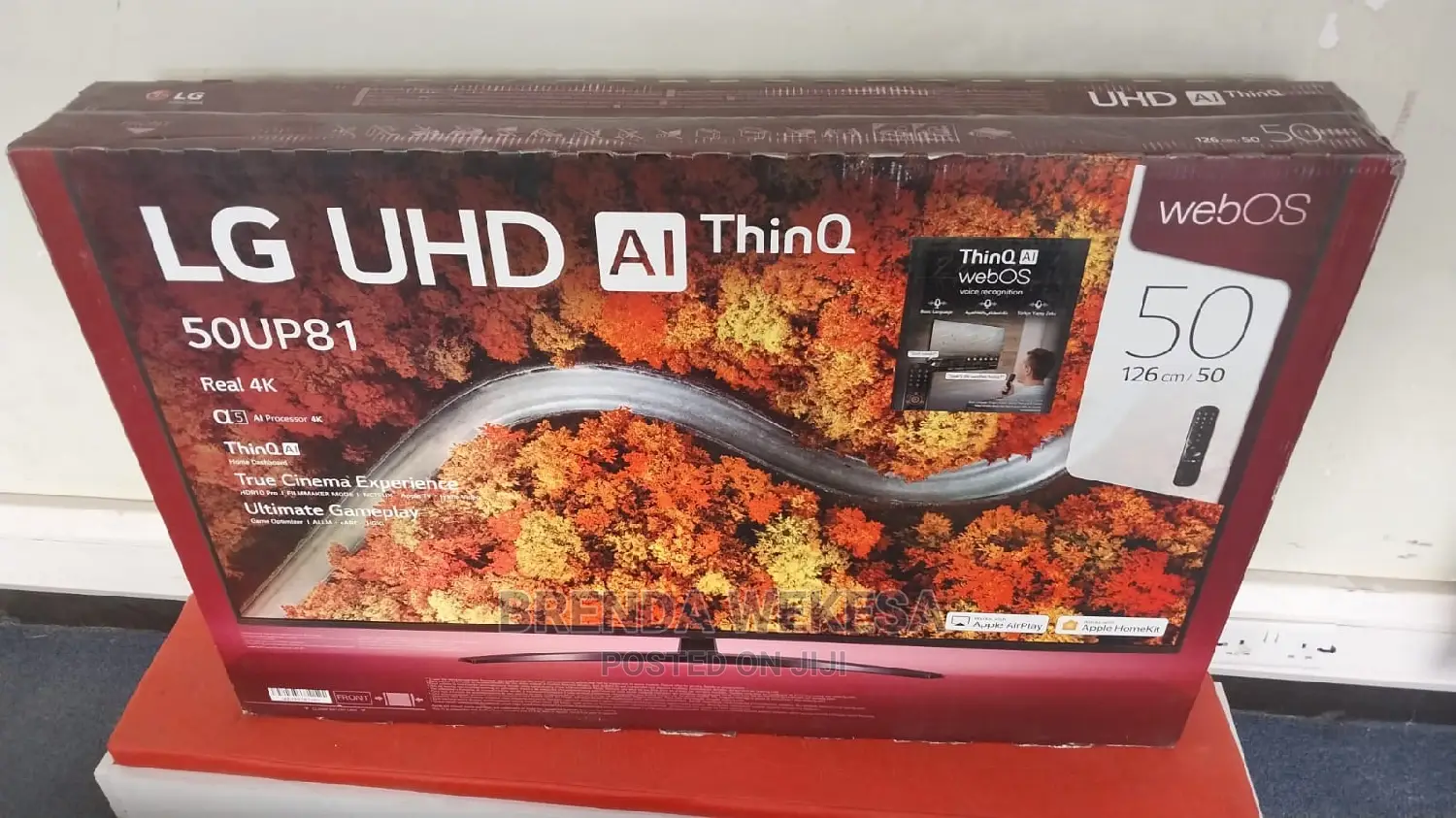 Lg 55” 55up8150 Uhd Active HDR Webos Smart With Thinq Ai