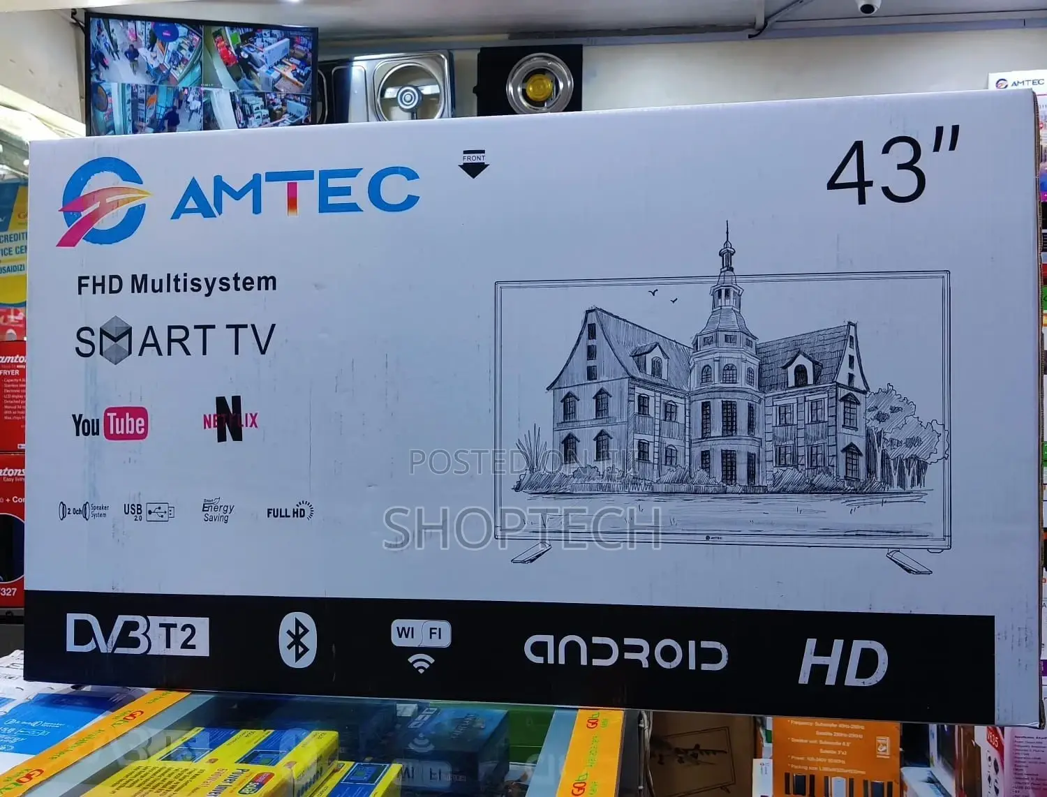 Amtec 43inches Android Tv With Bluetooth