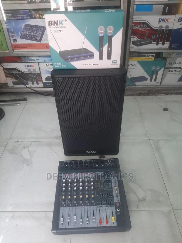 Wireless BNK 701 With Nexo 15inch and Powered Mixer 6ch