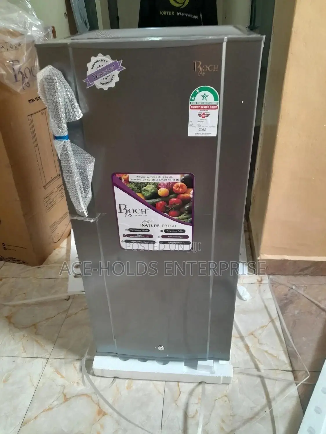 Roch RFR-190S-I Single Door Refrigerator, 150L - Silver