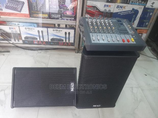 Nexo Speakers 10" and 12" and Powered Mixer 6 Channel
