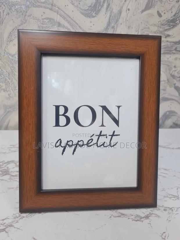 A5 Stand Alone Kitchen Tabletop Art - Brown Bon Appetit