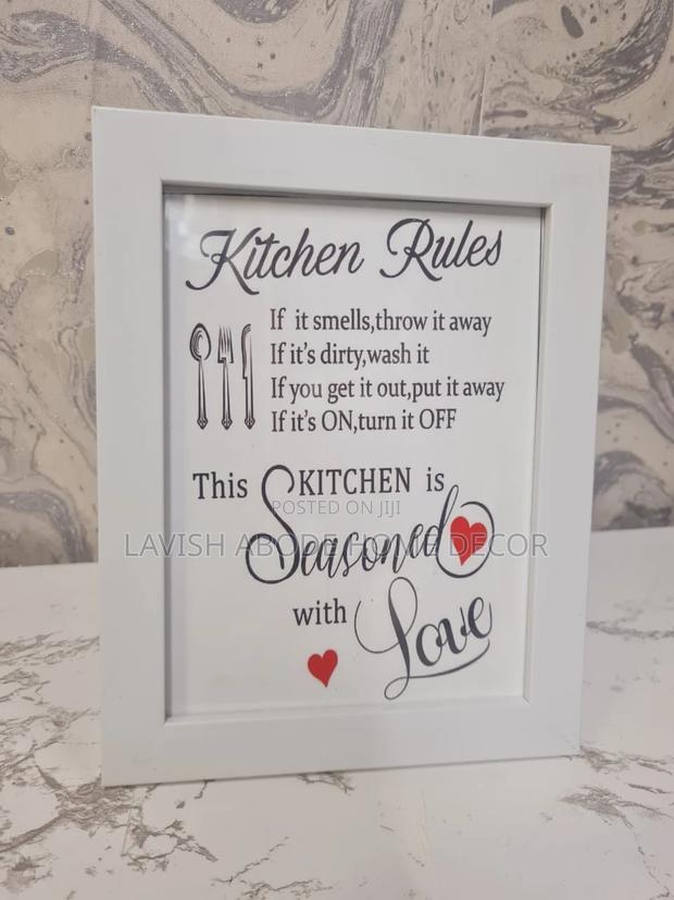 Kitchen Tabletop A5 Stand Alone Art - Kitchen Rules - main view