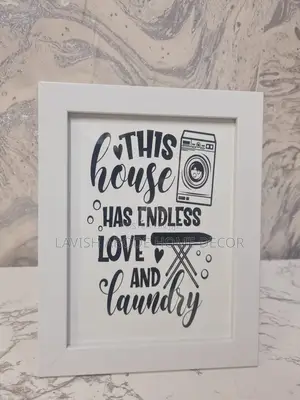 A5 Stand Alone Laundry Area Art Wall Art