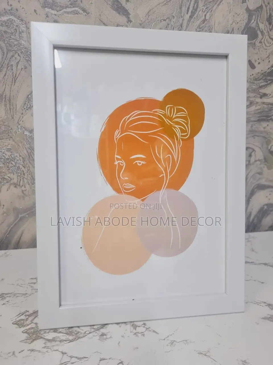 Boho Brown Minimalist Wall Art A4 Size Stand Alone Art