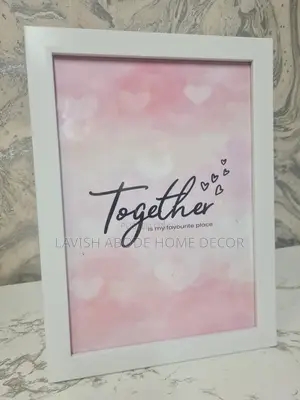 Pink Minimalist Wall Art A4 Size Stand Alone Art