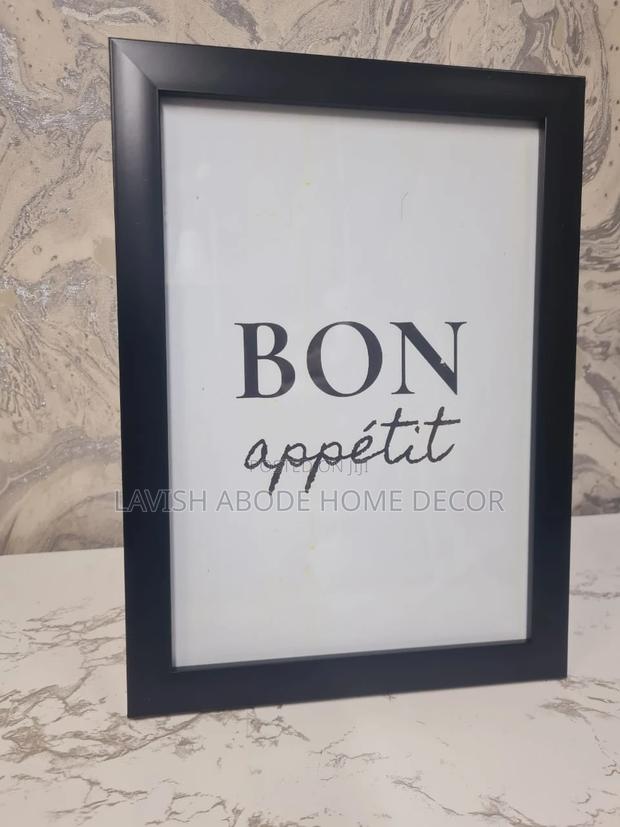 Bon Appetit Kitchen Frame Art A4 Size Stand Alone Art