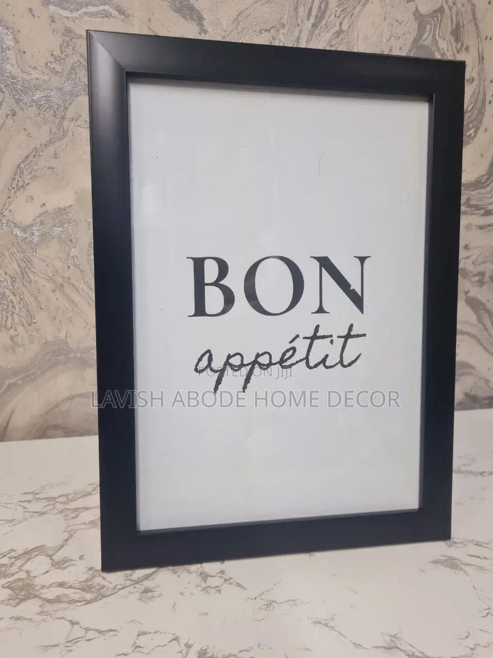 Bon Appetit Kitchen Frame Art A4 Size Stand Alone Art