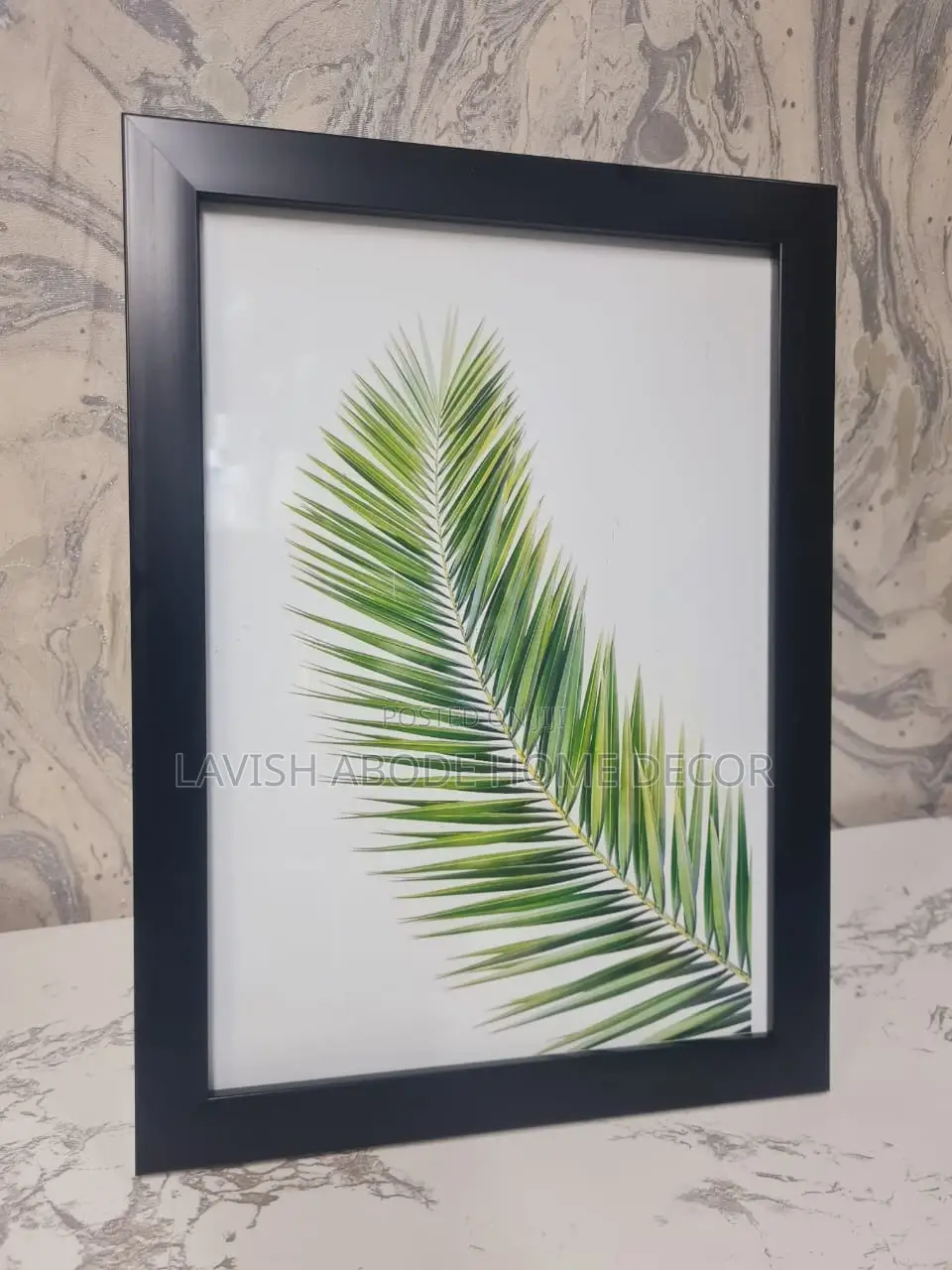 Tropical Leaf Wall Art A4 Size Stand Alone Art