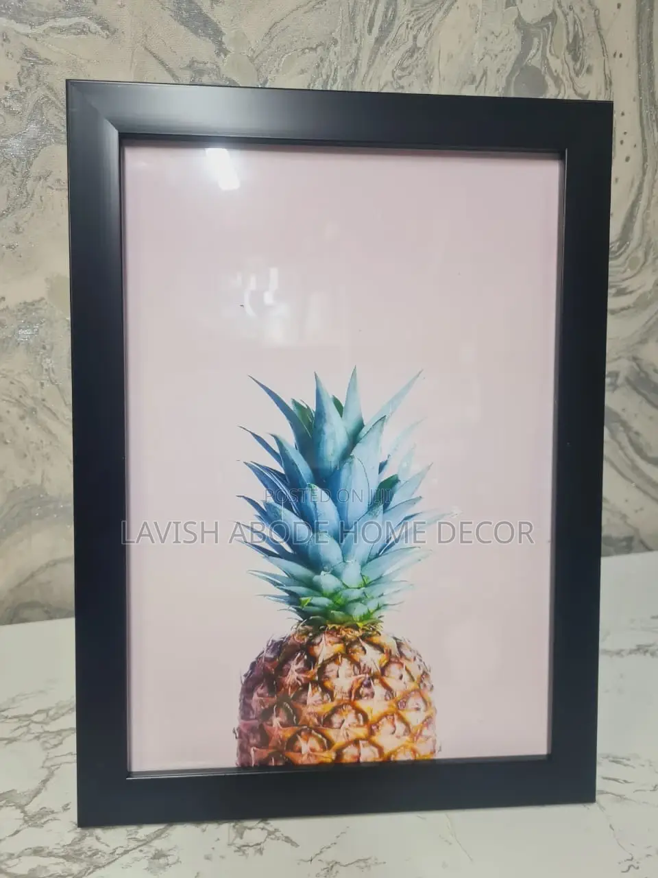 Pineapple Minimalist Wall Art A4 Size Stand Alone Art