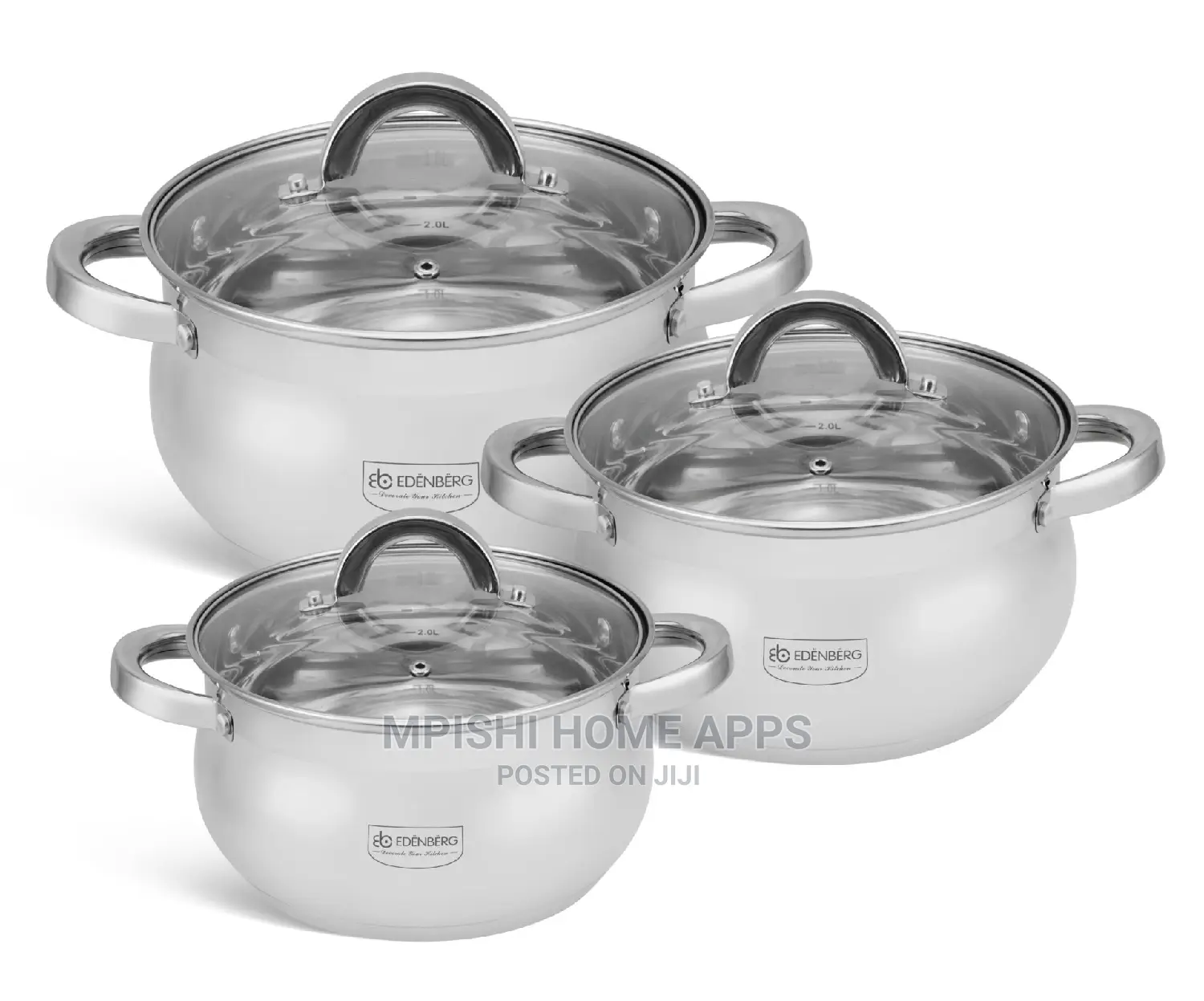 Stainless Steel Cookware Set 6pcs EB-3716