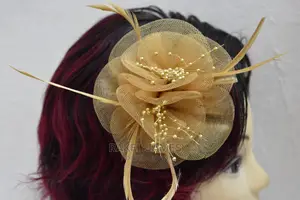 Peach Fascinator