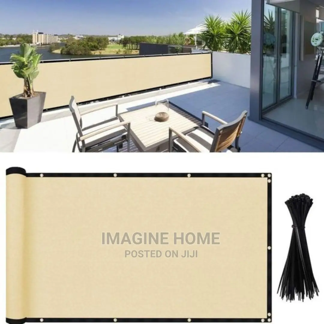 Beige Balcony Privacy Shield