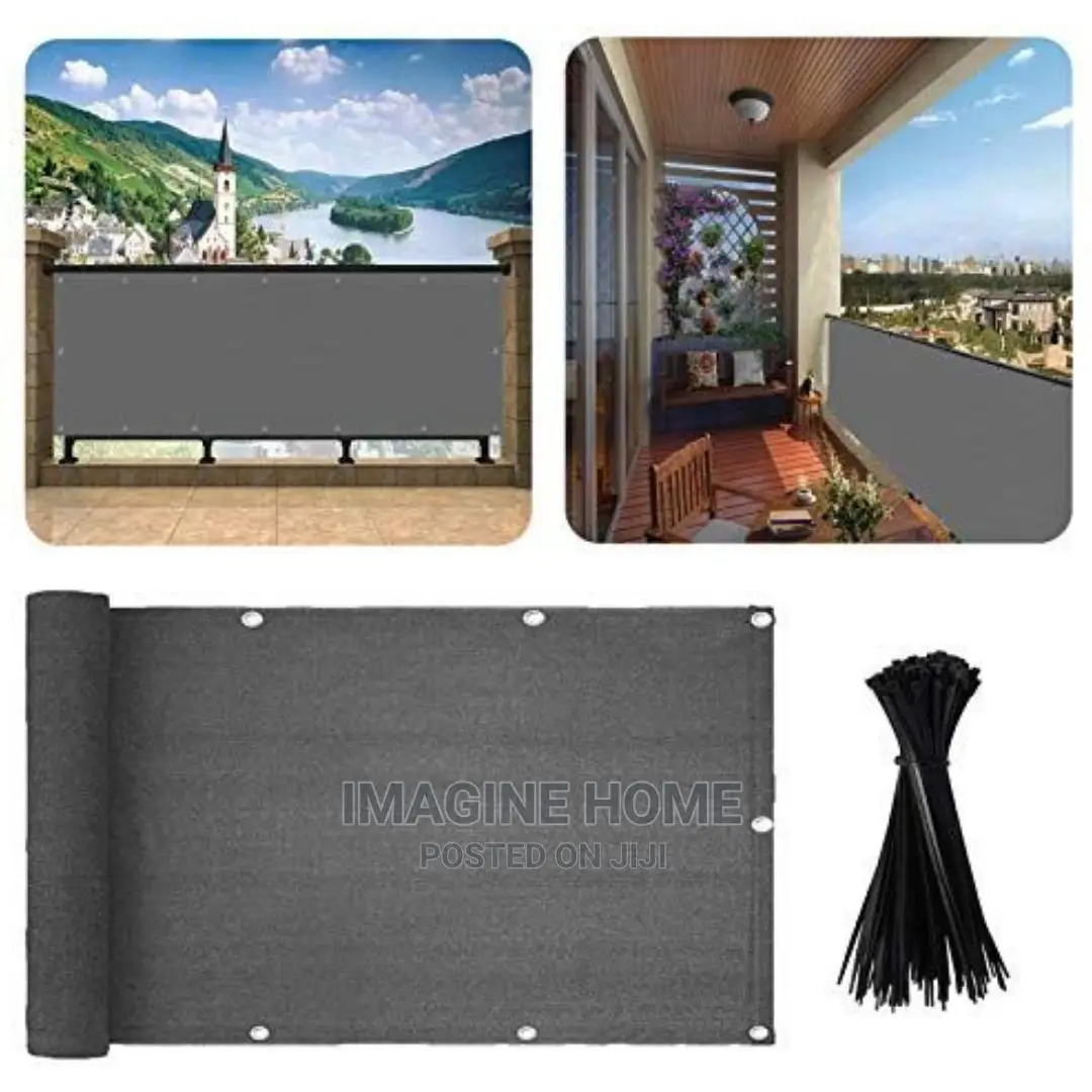 Grey Balcony Privacy Shield
